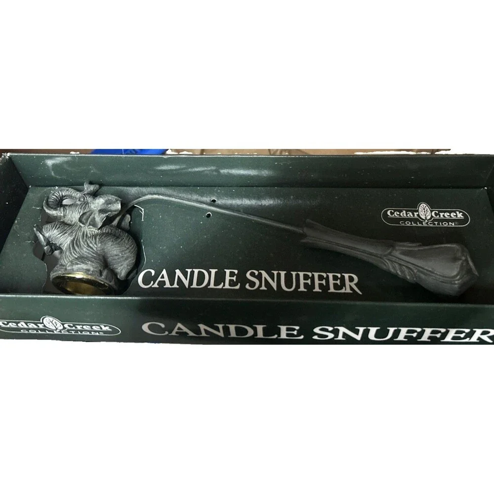 Vintage Cedar Creek Elephant Candle Snuffer In Box